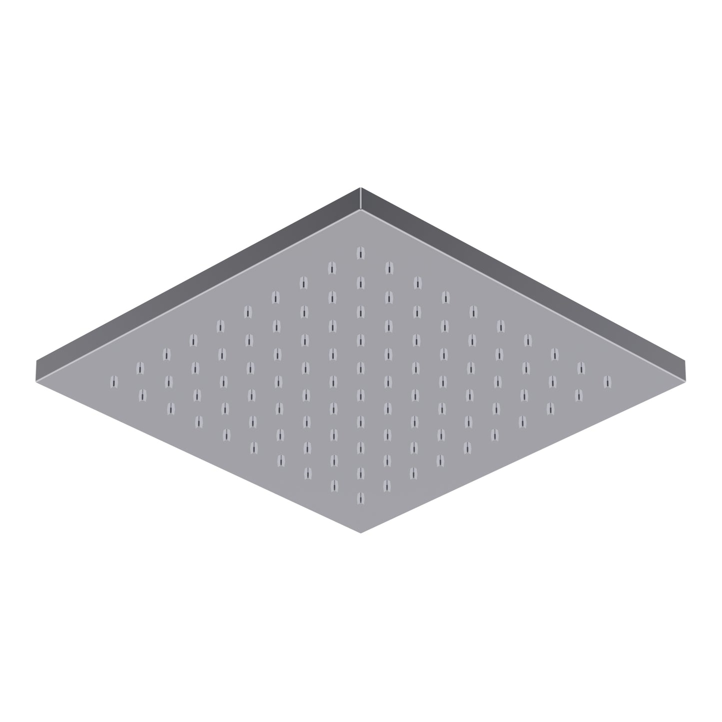 Soffione Doccia Orientabile In Ottone 250x250mm Anticalcare Getto Fisso Finitura E Materiale Del Fondo Come Il Corpo Del Soffione