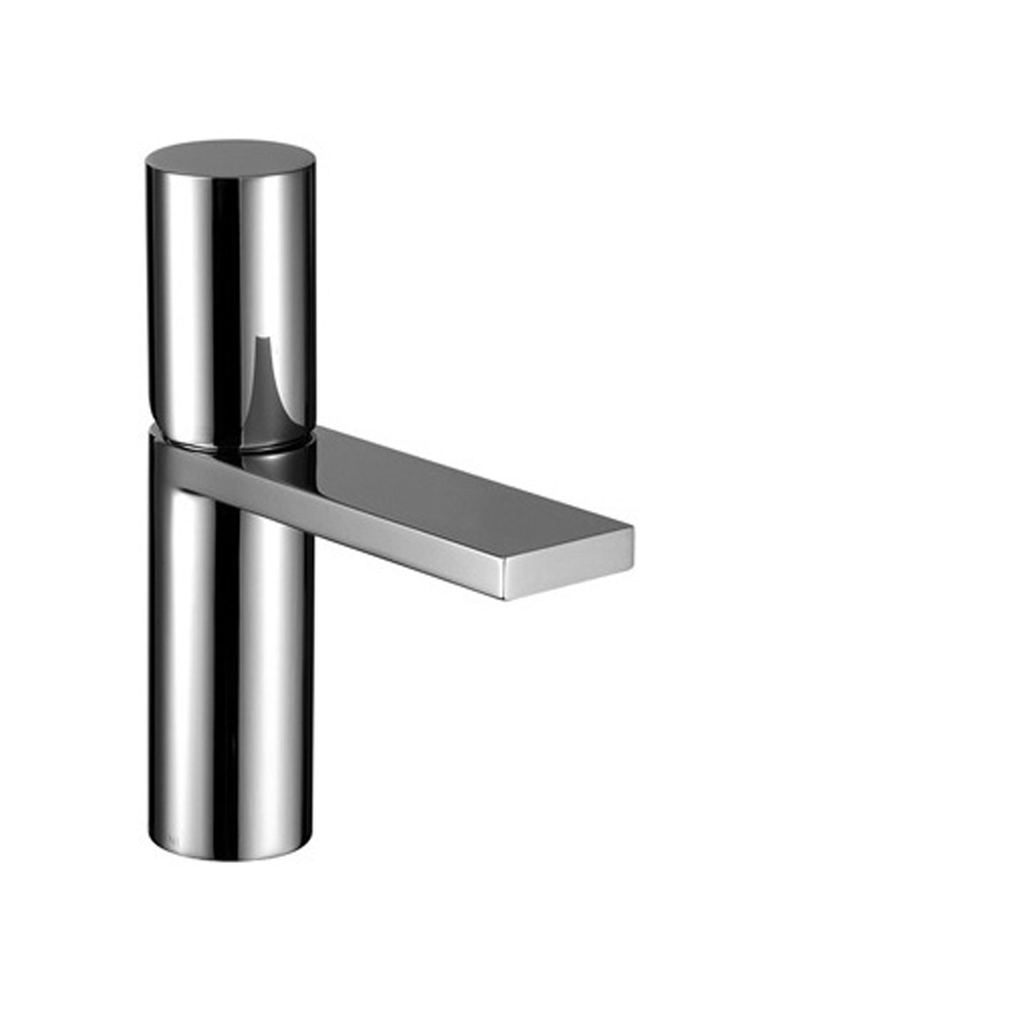 MILANO MISCELATORE LAVABO BOCCA PROLUNGATA MONOFORO MATT GUN METAL PVD