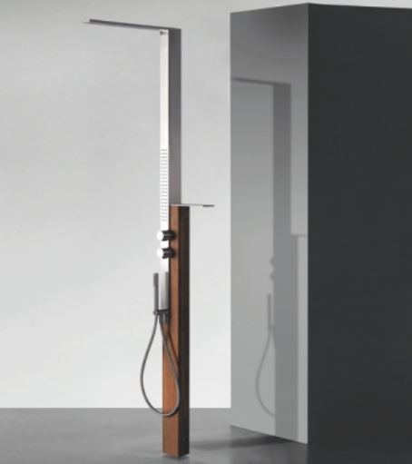 MILANOSLIM OUTDOOR COLONNA DOCCIA ACCIAIO SPAZZOLATO