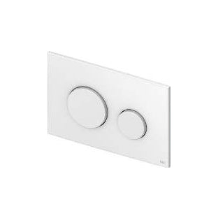Teceloop Placca Wc 2t Plastica Bianco Lucido