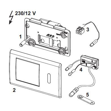 Tecericambi Placche Sensore Infrarossi Wc 12v