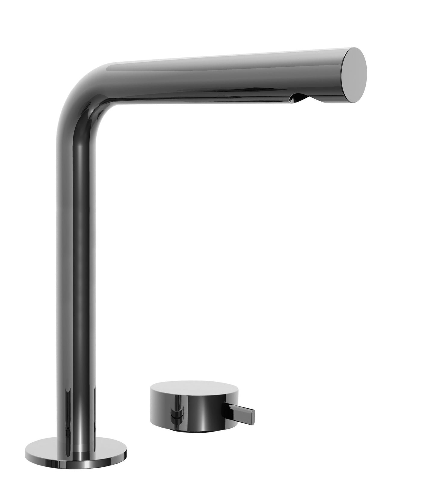 AF/21 FUKASAWA MISCELATORE LAVABO ALTO BOCCA PROLUNGATA 2 FORI MATT BRITISH GOLD PVD