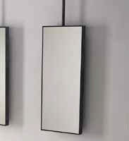 Arcadia Specchio Argo Telescopico Senza Luce Asta Regolabile Di 5cm In 5 Cm Nero Matt