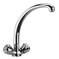 GRUPPO MONOFORO LAVELLO CON TUBO ALTA DANUBIO CROMO