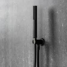 Completo Doccia Nero Opaco Con Doccetta Fit