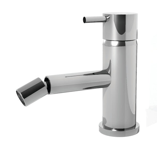 DIAMETRO35 MISCELATORE MONOCOMANDO PER BIDET BRUSHED BLACK CHROME - COMANDO CON LEVA