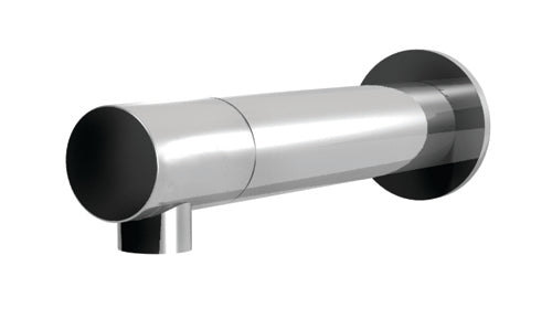 DIAMETRO35 BOCCA DI EROGAZIONE DA MURO PER VASCA BRUSHED BLACK CHROME - L=155MM