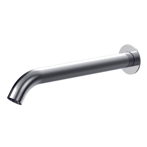 DIAMETRO35 BOCCA DI EROGAZIONE DA MURO PER LAVABO BRUSHED BLACK CHROME - L=206MM
