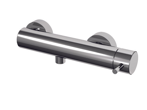 DIAMETRO35 MISCELATORE MONOCOMANDO ESTERNO PER DOCCIA BLACK CHROME - UNA USCITA