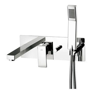 MISCELATORE VASCA INCASSO CON DEVIATORE BOCCA EROGAZIONE E DOCCIA ELLE CROMO