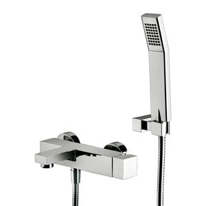 MISCELATORE VASCA CON DUPLEX LEVA CUBO ELLE CROMO