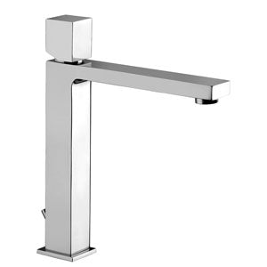 MISCELATORE LAVABO T/C PROLUNGATO CON LEVA CUBO SENZA PERNO ELLE CROMO