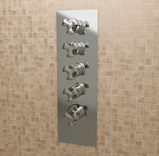 Evergreen Miscelatore Doccia 4 Vie Oro