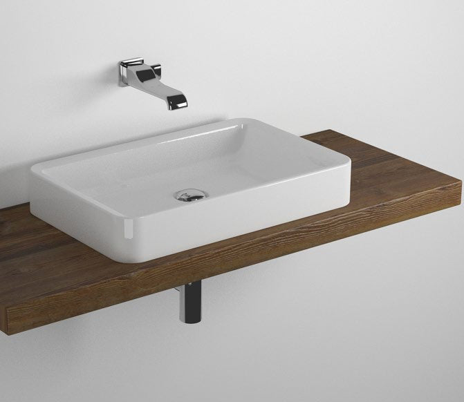 Mensola Forty6 80 250 Per Lavabo Nile Grigio