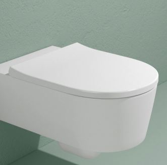 Copriwater Link Slim Avvolgente Cerniere Oro Rallentata Bianco