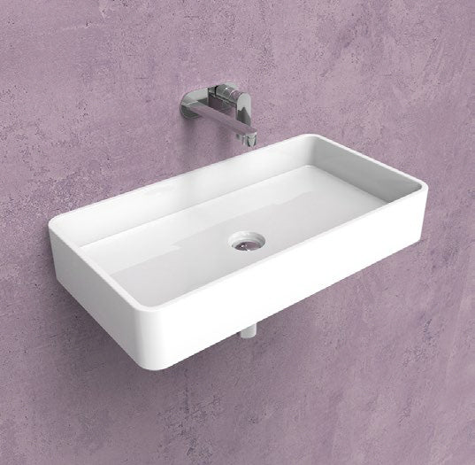 Lavabo Miniwash 75 Appoggio Sospeso Platino