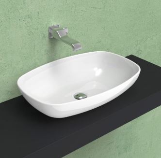 Lavabo 60 Nudaslim Appoggio Bianco