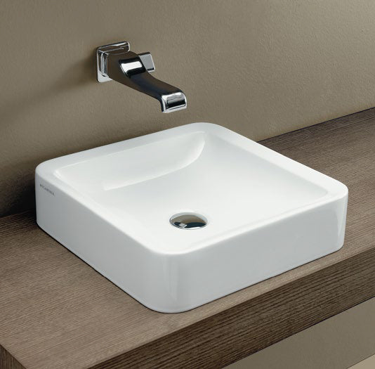 Nile Lavabo 40 Appoggio Bianco