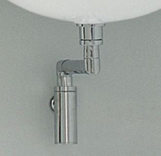 Sifone Salvaspazio Per Lavabo Cromo