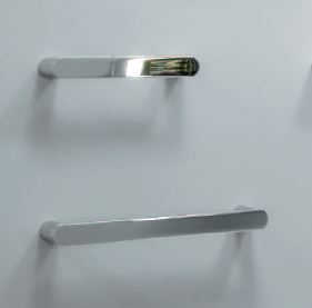 Two Portasciugamani Cm 45 Cromo