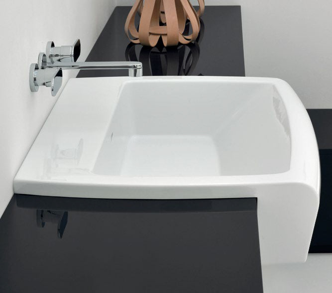 Lavabo Una 90 Semincasso Bianco