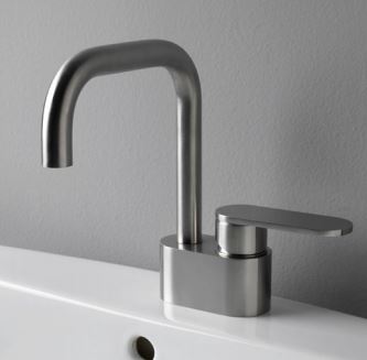 X1 Monocomando Lavabo Acciaio