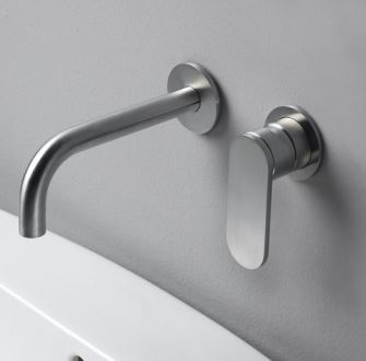 X1 Monocomando Lavabo Incasso Acciaio