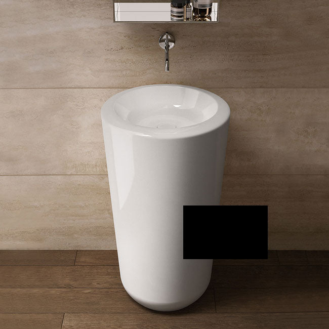 FLUID LAVABO FREESTANDING CENTRO STANZA NERO