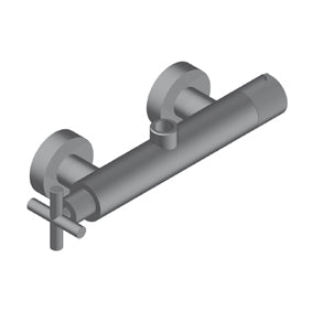 Fly Doccia Termostatica Esterna Presa Acqua Superiore Da 3 4 Nickel Spazzolato