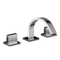 BATTERIA BIDET 3 FORI SENZA SCARICO LEVA PIATTA LEVEL CROMO