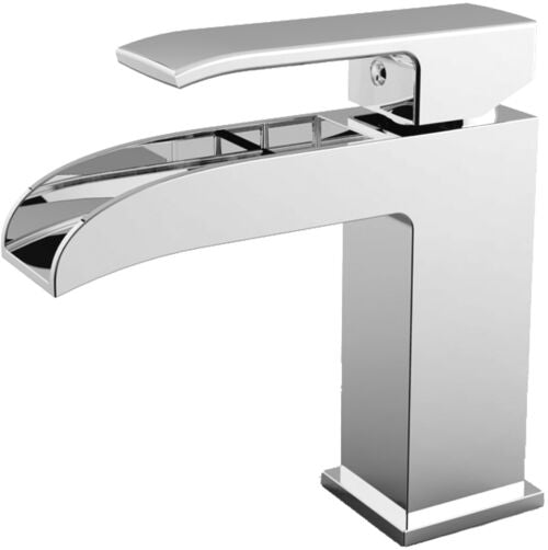 MISCELATORE LAVABO T/C CASCATA LEVA STANDARD LEVEL STEEL LOOKING