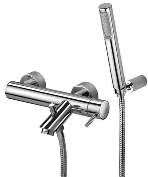 MISCELATORE VASCA SENZA DUPLEX LIGHT STEEL LOOKING