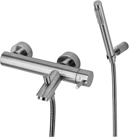 MISCELATORE VASCA CON DUPLEX DOCCIA MASTER LIGHT NERO OPACO