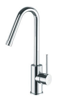 MISCELATORE LAVABO GIREVOLE T/C CANNA D.20 TONDA UNCINO LIGHT CROMO