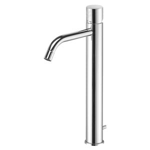 MISCELATORE LAVABO SCARICO AUTOMATICO 1' 1/4 PROLUNGATO CON LEVA CILINDRO SENZA PERNO LIGHT CROMO