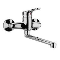 MISCELATORE LAVELLO MURO NETTUNO CROMO