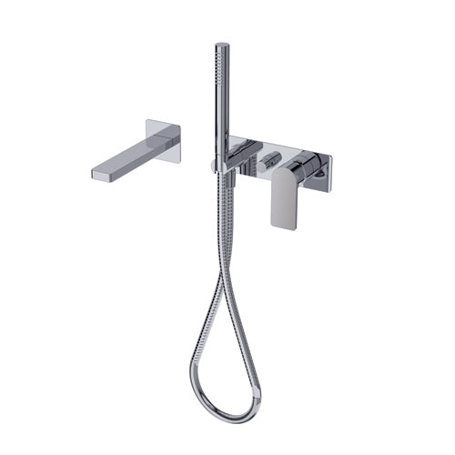 Miscelatore Monocomando Ad Incasso Per Vasca Miscelatore Monocomando A Due Uscite Con Deviatore Automatico Bocca Di Erogazione doccetta Bocca Di Erogazione L 182mm Doccetta 24mm In Ottone Con F