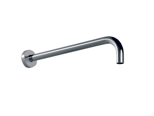 HAPTIC BRACCIO TONDO ORIZZONTALE PER SOFFIONE DOCCIA BLACK CHROME - L=350MM