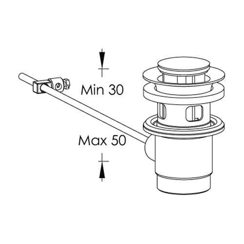 COMPLEMENTI BAGNO PILETTA E SCARICO SALTERELLO CROMO
