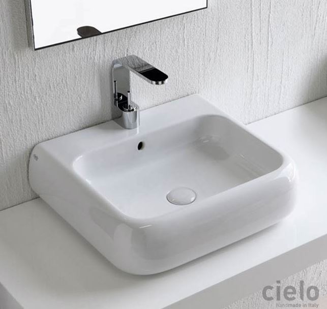 SHUI LAVABO 54 SOSPESO O DA APPOGGIO BIANCO