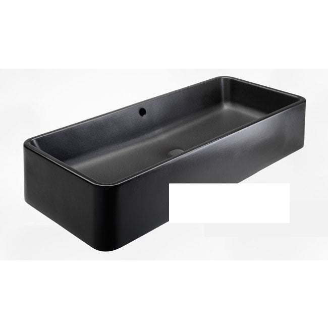 SHUI LAVABO DA APPOGGIO RETTANGOLARE 100 BASALTO