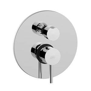 MISCELATORE INCASSO CON DEVIATORE CON 2 USCITE STICK CROMO