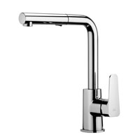 MISCELATORE LAVELLO LATERALE DOCCETTA ESTRAIBILE 2 GETTI SLY CROMO