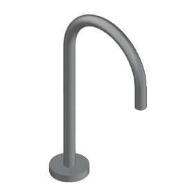 Canna Da Appoggio 30 Cm Nickel Spazzolato