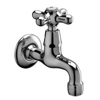 RUBINETTO PROLUNGATISSIMO 1/2' CON R CON ROSONE IRIS COLORE + GOLD FINISH