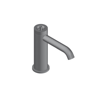 Volante Miscelatore Lavabo Da Appoggio Senza Scarico Acciaio Inox Spazzolato