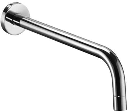 BOCCA A MURO D.18 L.245 CON ROSONE D.70 X ART.007 LIGHT STEEL LOOKING