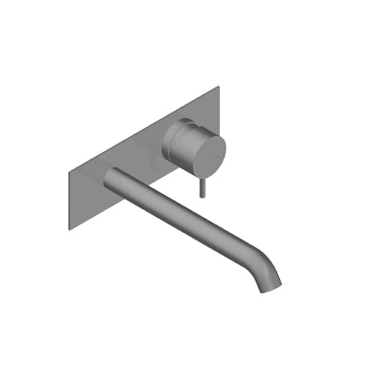 Zero Miscelatore Incasso Senza Scarico Canna 20 Cm Include Easyfix Acciaio Inox Spazzolato