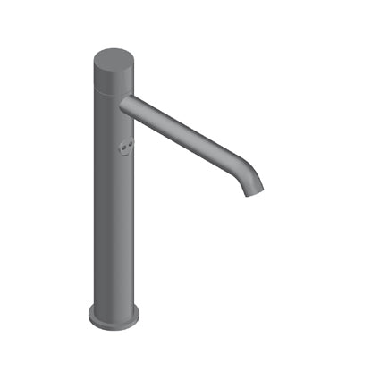 Zero Miscelatore Lavabo Alto Da Appoggio Senza Scarico Acciaio Inox Spazzolato