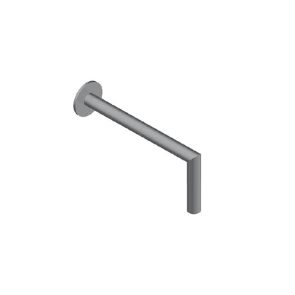 Zero Braccio Doccia 20 Cm Acciaio Inox Spazzolato